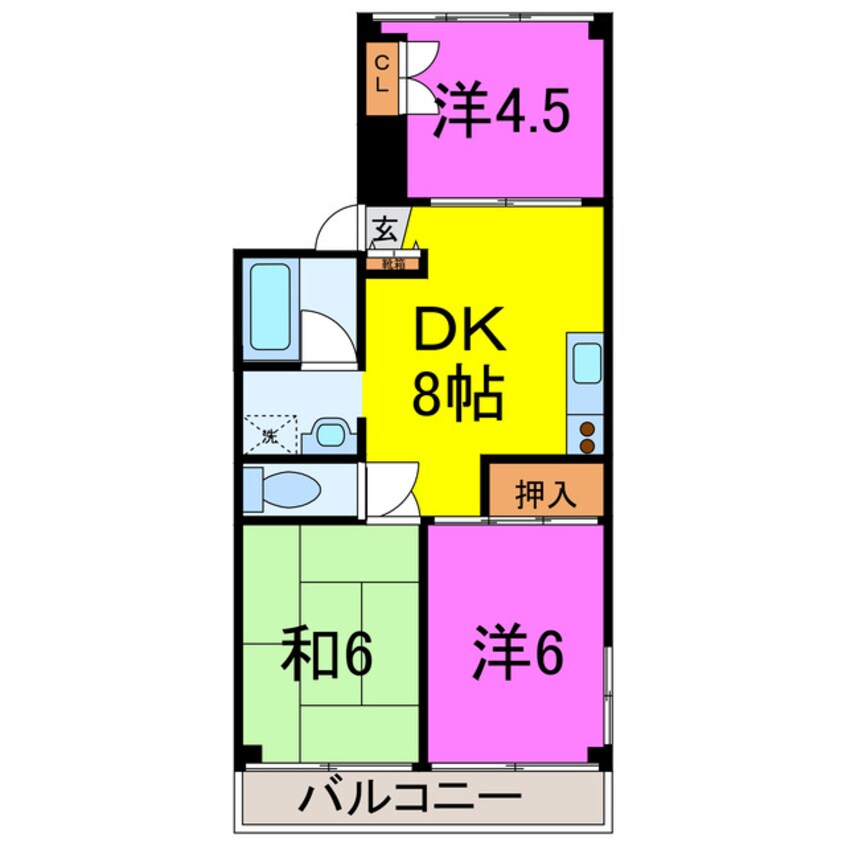 間取図 ハイライズマンション