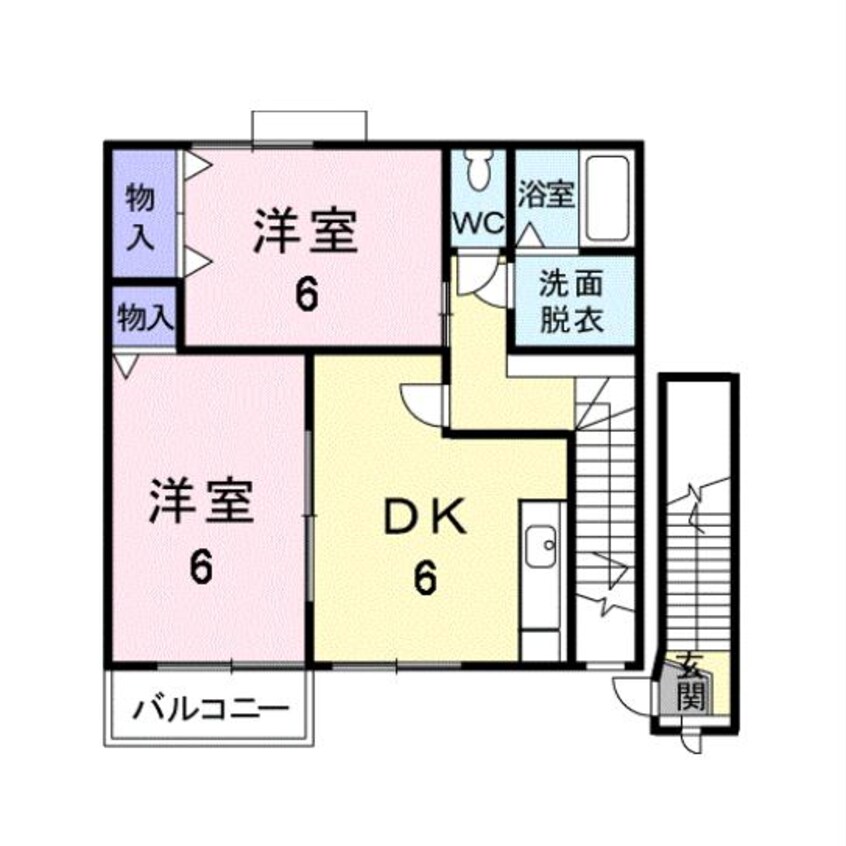 間取図 ツインヴィラA/B