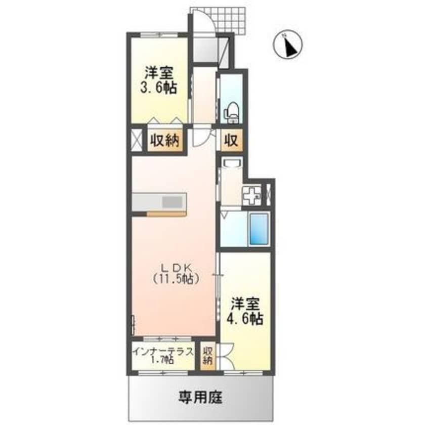 間取図 メゾン　ラグレース