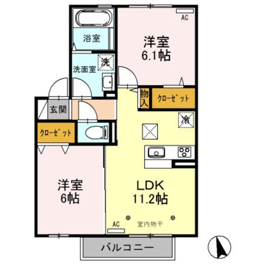 間取図 フォレストヒルズ　107014