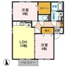 ヴェルジェ・メゾン 2LDKの間取り