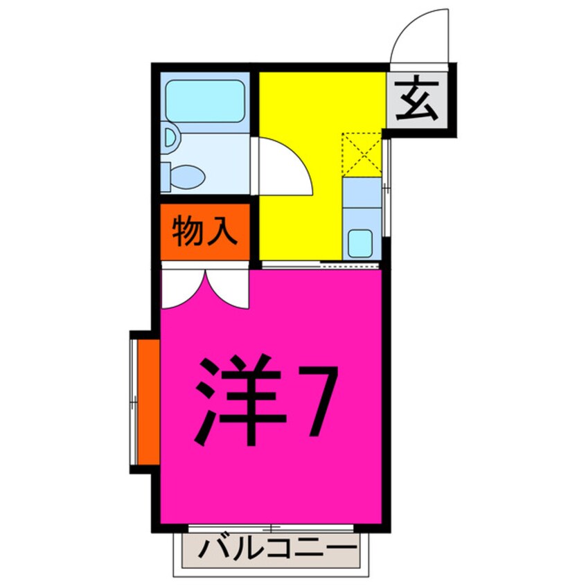 間取図 ニューハイツ長瀬