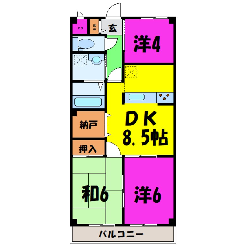 間取図 トクマルマンション