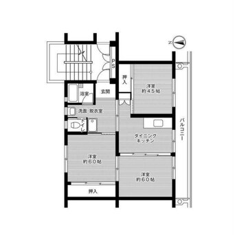 間取図 ビレッジハウス小川２号棟