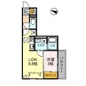 東松山エテルネル 1LDKの間取り