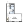 レオパレスリヴェール 1Kの間取り