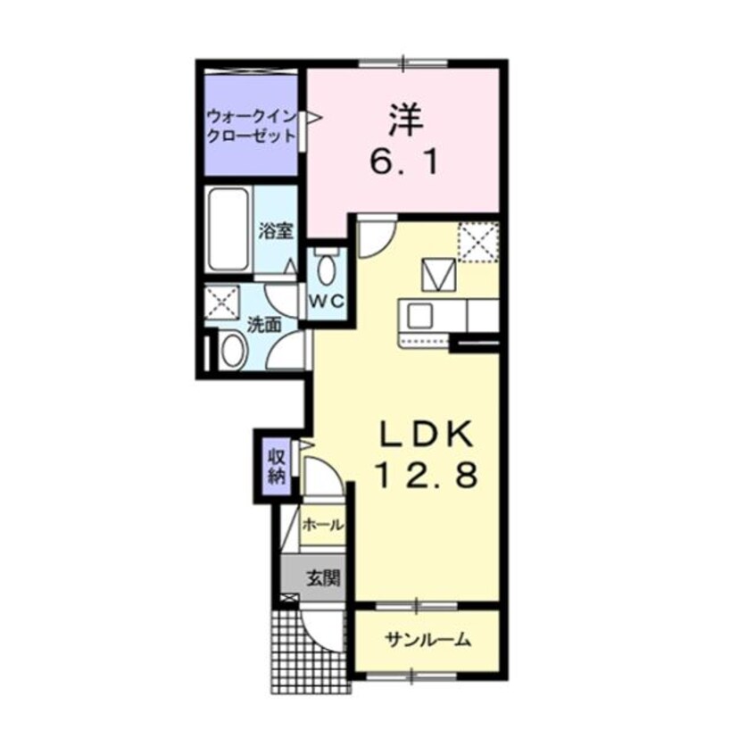 間取図 Casa　Ai　A・B