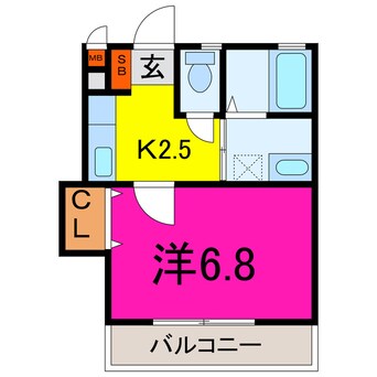 間取図 学友館Ⅱ