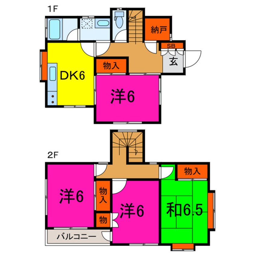 間取図 東松山市上唐子貸家