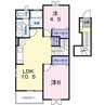 エーデルハイムＡ  (埼玉県坂戸市大字片柳) 2LDKの間取り