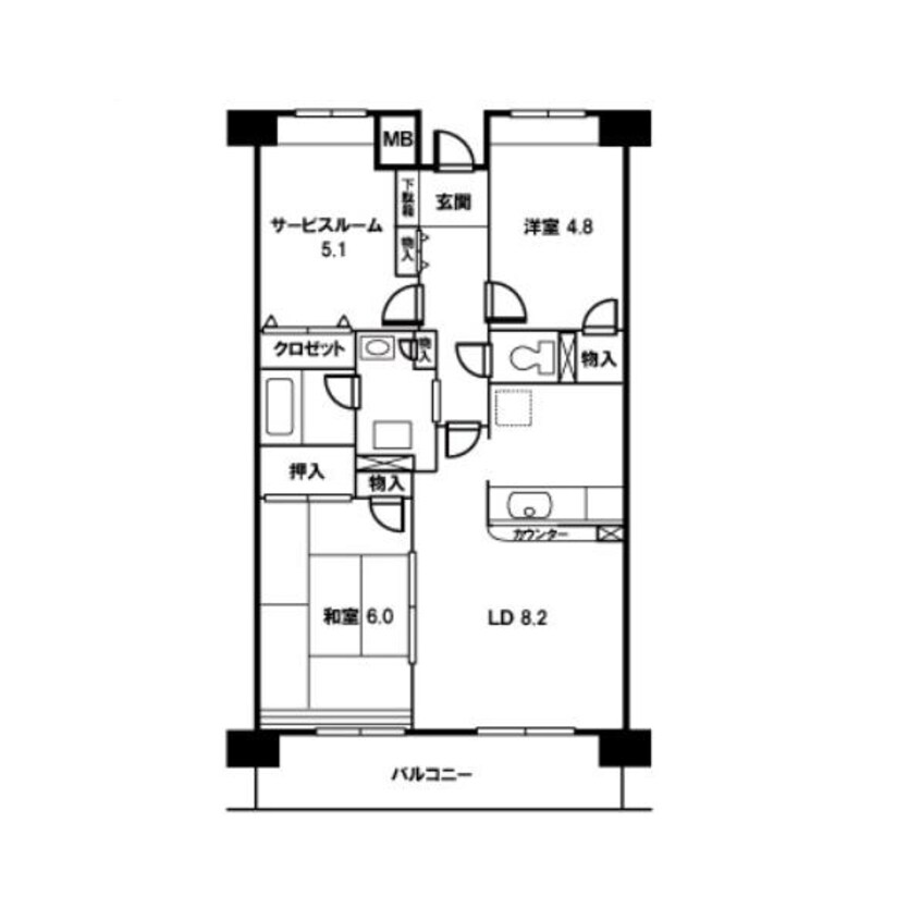 間取図 ローブレ・ヴィラ川越