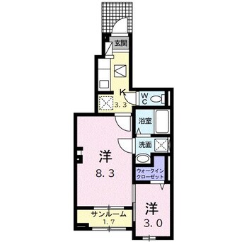 間取図 ガーデン丸友Ⅰ