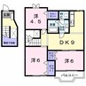 サウスウインド　K 3DKの間取り