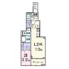 ソレイユ 1LDKの間取り