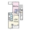 ソレイユ 1LDKの間取り