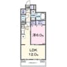 リン 1LDKの間取り