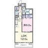 リン 1LDKの間取り