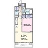 リン 1LDKの間取り