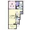 コンフォート　ヒル 1LDKの間取り