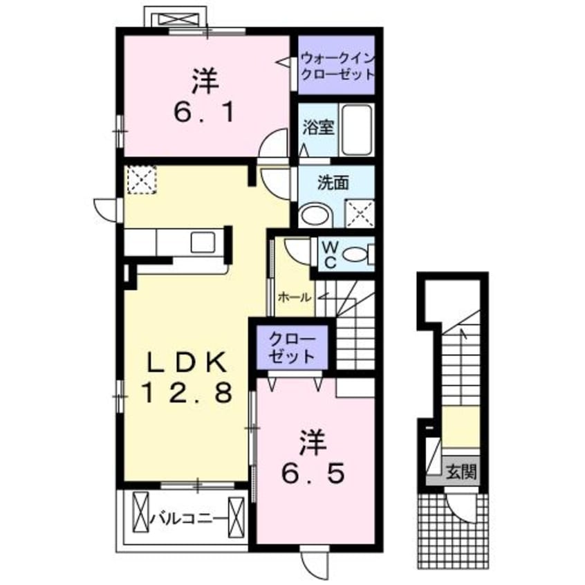 間取図 ヴィラ・プレステージＣ