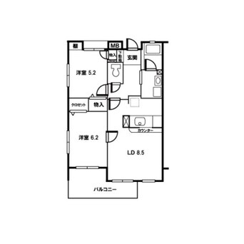 間取図 タートルクレインふじみ野Ⅱ