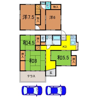 間取図 滝澤貸家