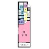 エーデルハイムD 1Kの間取り