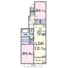 サニー　ウエスト 2LDKの間取り