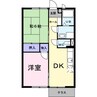 オリ―ジャ 2DKの間取り