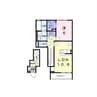 ドルチェヴィータⅢ(東松山市山崎町) 1LDKの間取り