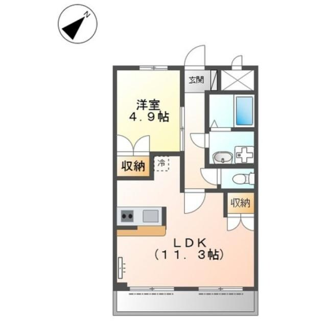 間取り図 エスポワール(坂戸市関間)