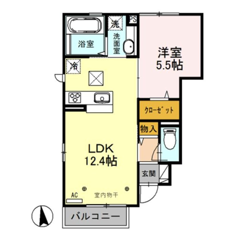 間取図 プランドール(坂戸市緑町)