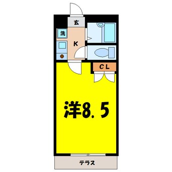 間取図 プライマリーレジデンス行田市駅前（行田市栄町）