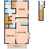 エブリーⅠ 2LDKの間取り