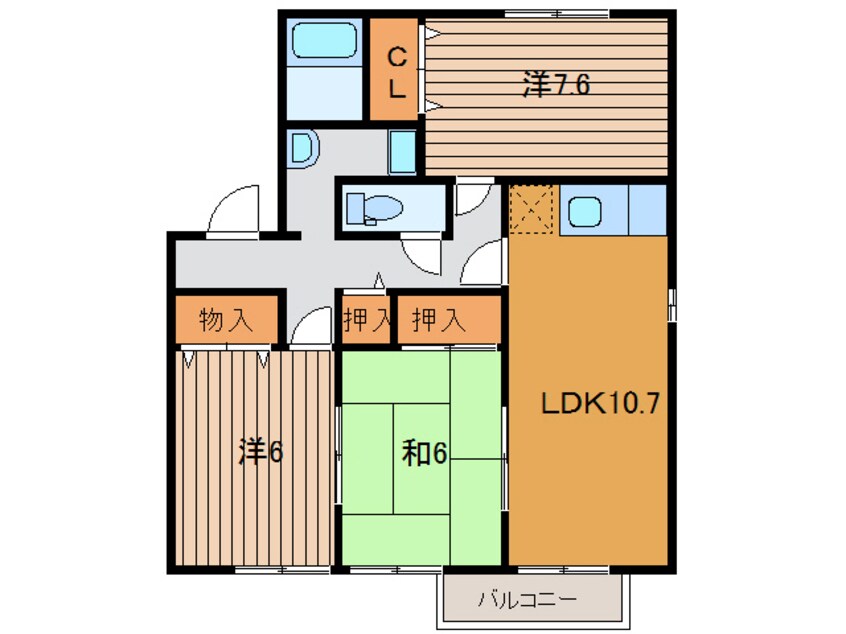 間取図 ラフィネ柏