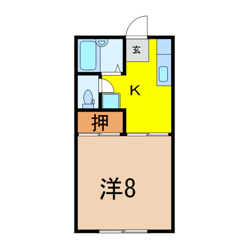 間取図 ラポール田中