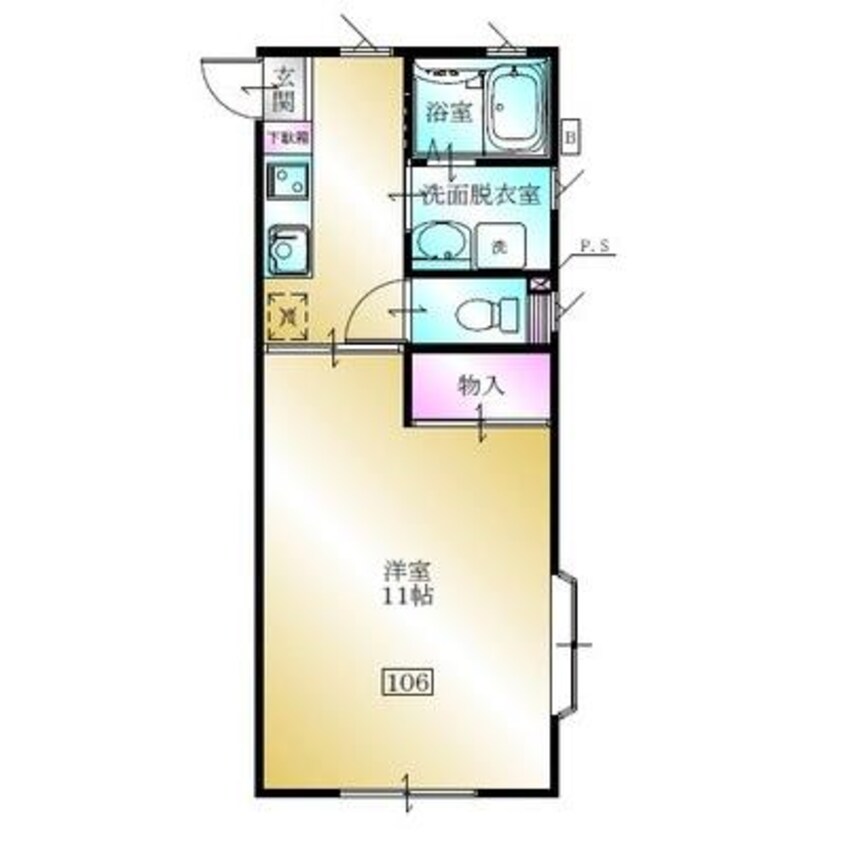 間取図 モントレー多賀城Ⅲ