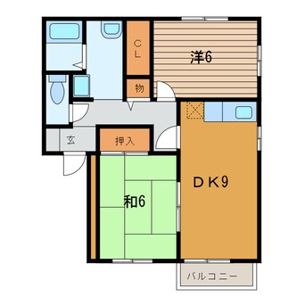 間取図 グランディール下馬B