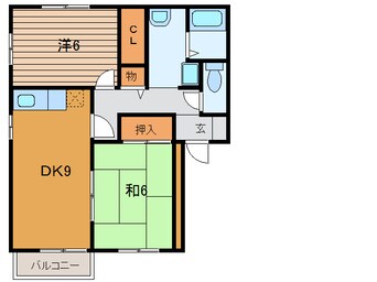 間取図 グランディール下馬B