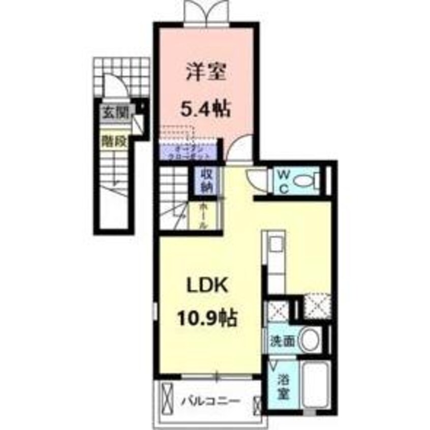 間取図 ウエストワンプC
