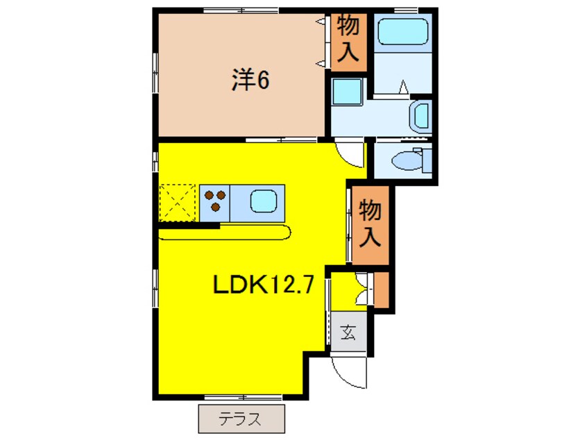 間取図 サンライフ杉原杉の入アパート