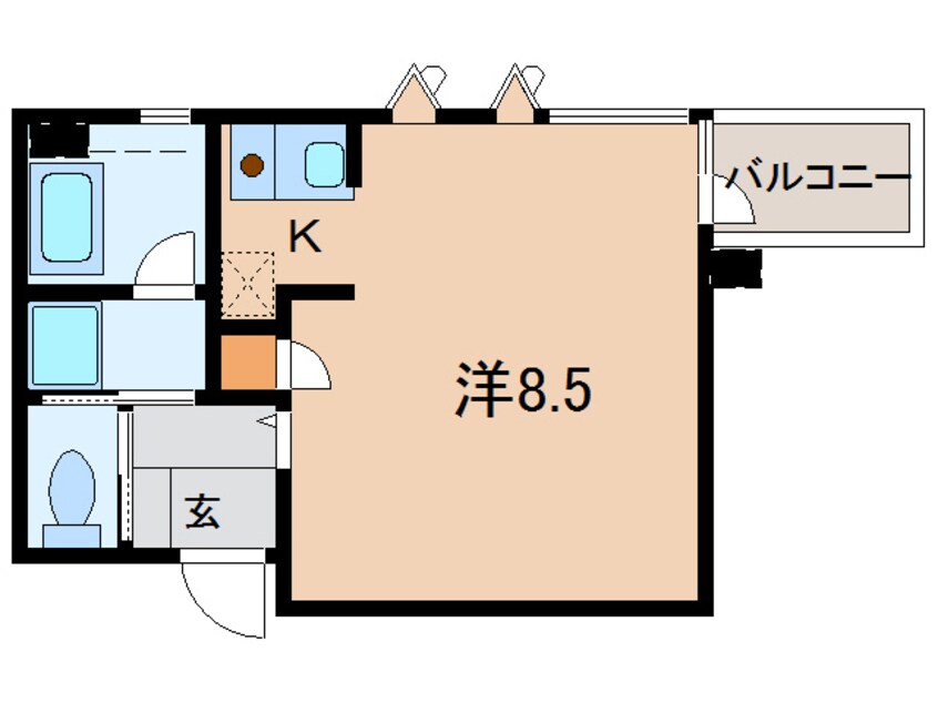 間取図 仙石線/多賀城駅 徒歩12分 4階 築23年