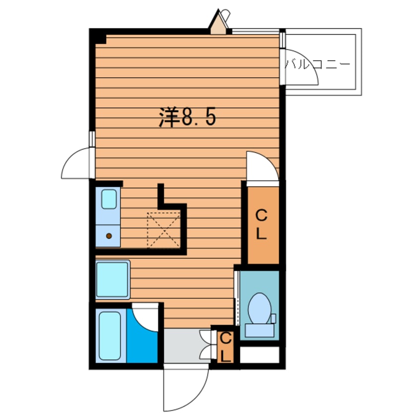 間取図 仙石線/多賀城駅 徒歩12分 4階 築24年