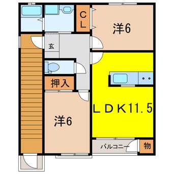 間取図 エトワール町前