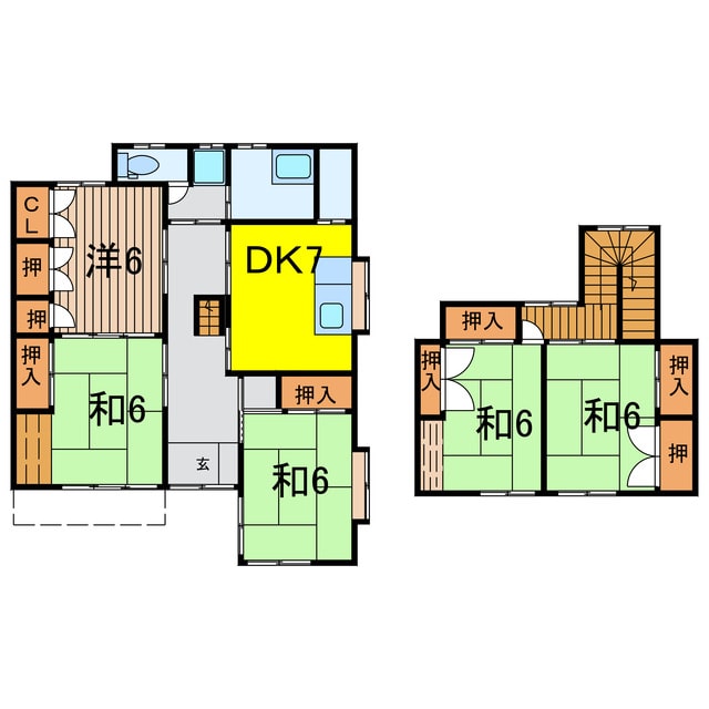 間取り図 伝上山戸建