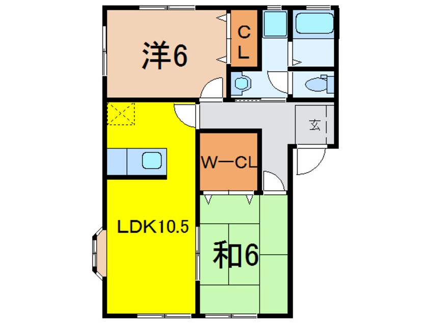 間取図 サクレ上山王