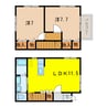 アルファホームズ多賀城 2LDKの間取り