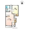 メゾンプランドール 1LDKの間取り