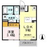 Ｄｒｏｏｍ伝上山 1LDKの間取り