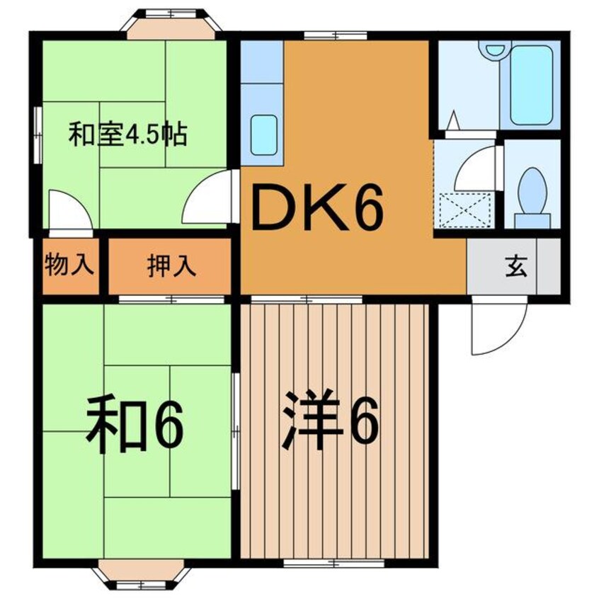 間取図 コーポアルスA